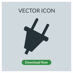 Plug vector icon