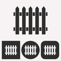 Fence - vector icon.
