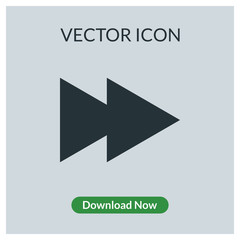 Forward button vector icon
