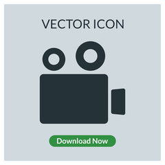 Video camera vector icon