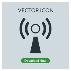 Radio tower vector icon