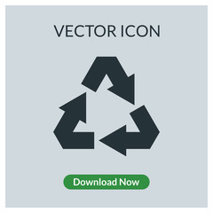 Recycle vector icon