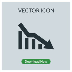Statistic graphic vector icon