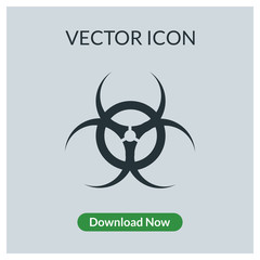 Hazard vector icon