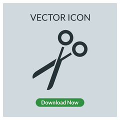 Scissors vector icon