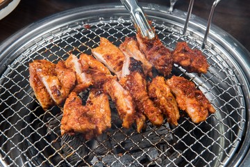  dakgalbi is korean style spicy Stir-fried Chicken
