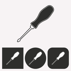Screwdriver - vector icon.