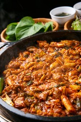 dakgalbi is korean style Chicken with spicy paste