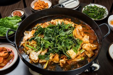 dakgalbi is korean style Chicken with spicy paste