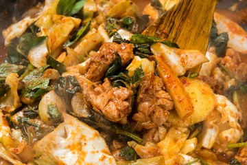dakgalbi is korean style Chicken with spicy paste