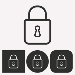 Lock - vector icon.