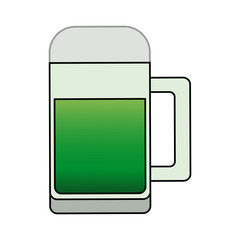 green beer icon image vector illustration design 
