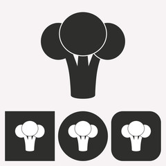 Broccoli - vector icon.
