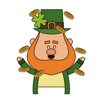 leprechaun st patricks day icon image vector illustration design 