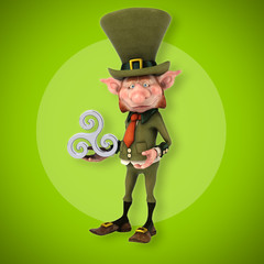 Fun leprechaun - 3D Illustration
