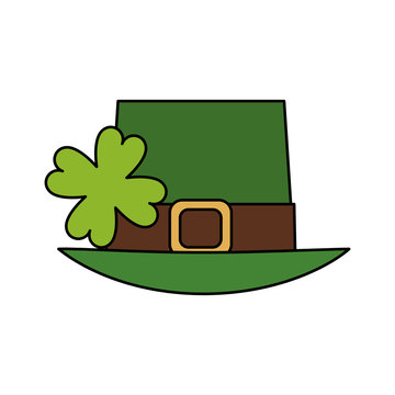 leprechaun hat st patricks day icon image vector illustration design 