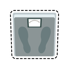 weight scale icon image vector illustration design 