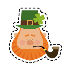 leprechaun st patricks day icon image vector illustration design 