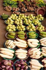 Green vegetables on indian bazaar