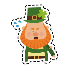 leprechaun st patricks day icon image vector illustration design 