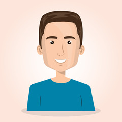 young man lifestyle avatar vector illustration design