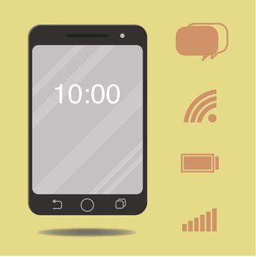 Smartphone and ikons 