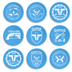 Classic Guns emblem with pistols