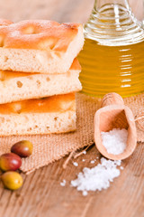 Focaccia bread. 