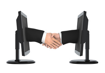 Virtual Hand Shake Isolated