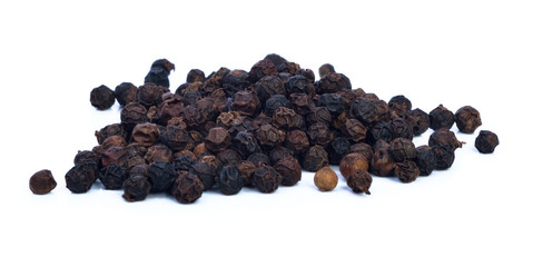 Black pepper isolate on white background