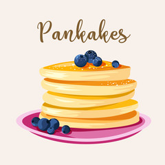 Premium quality restaurant breakfasts vintage style advertisement illustration