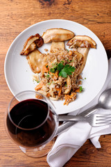 Barley risotto with Porcini mushrooms