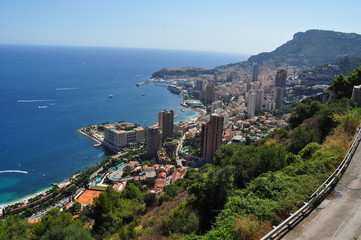 Monte Carlo, Monaco - 09 August 2013: overview place of Monaco