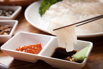 flatfish with soy sauce