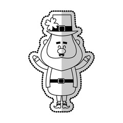 leprechaun st patricks day icon image vector illustration design 
