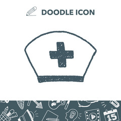 nurse hat doodle drawing