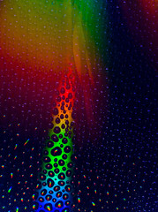 Colorful abstraction with water drops.