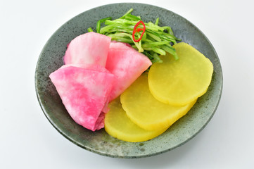 お漬物　三種類