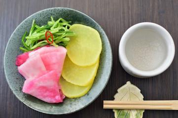 お漬け物　酒の肴