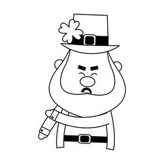 leprechaun st patricks day icon image vector illustration design 
