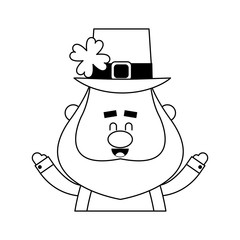 leprechaun st patricks day icon image vector illustration design 