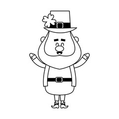 leprechaun st patricks day icon image vector illustration design 