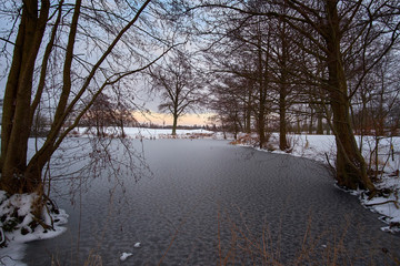 birkeroed golf course covered in snow