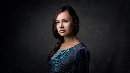 portrait of a girl close-up