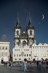 Fototapeta na wymiar Prague under sunlight.