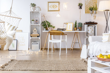 Creative boho style room
