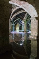 Manueline Cistern reflection at El-Jadida, landmark of Morocco