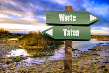 Schild 202 - Taten