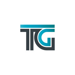 Initial Letter TG Linked Design Logo