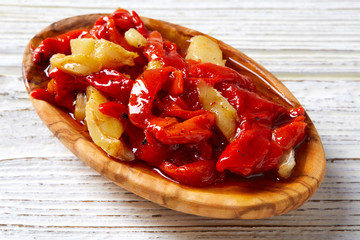 red pepper and cod fish esgarraet tapas